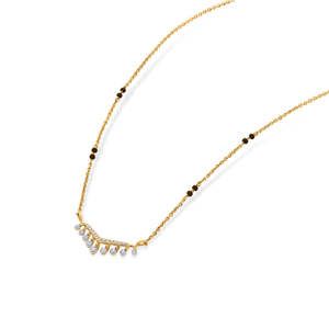 Collier en diamant avec pendentif élégant en forme de goutte - Product Image 5