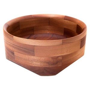 Cuencos de madera de mango de estilo único para servir con acabado natural y vajilla, ensaladera, diseño de varios tamaños hechos a mano - Product Image 2