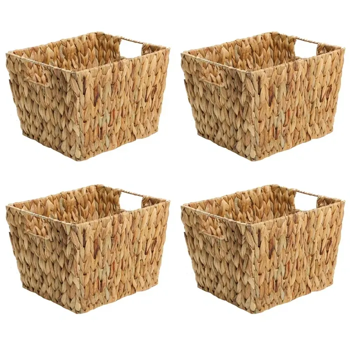 Summer Style Customized Seagrass Woven Baskets Hand Waving Home Storage & Organization Laundry Holiday Decorative Bathroom Japan