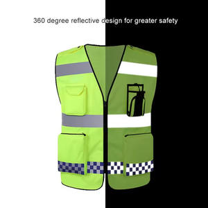 เสื้อกั๊กสะท้อนแสงสำหรับคนงานในงานก่อสร้างและกลางแจ้งตาข่ายโพลีเอสเตอร์ระบายอากาศได้ดีเพิ่มความสบายและทัศนวิสัย - Product Image 3