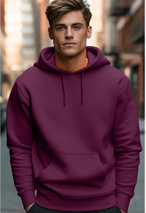 Sudadera con Capucha Casual de Invierno para Hombre, 380GSM, 60/40 Algodón Poliéster, Bolsillo Sólido, Transpirable, Medida Personalizada, Etiqueta en el Cuello, Suministro ODM - Product Image 3