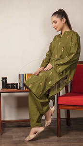 Trajes Formales para Mujer Más Vendidos, Material Khaddar Duradero, Ecológico, Talla Personalizada, Servicio OEM al por Mayor - Product Image 6