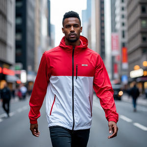 Vente en gros Vestes coupe-vent personnalisées Veste coupe-vent imperméable d'extérieur pour hommes Veste de pluie légère en nylon pour hommes - Product Image 6