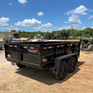 Livraison gratuite 6X12 10000 GWR Remorque à benne basculante Pompe 12V pour le travail et l'agriculture Compacte, solide et facile à remorquer - Product Image 1