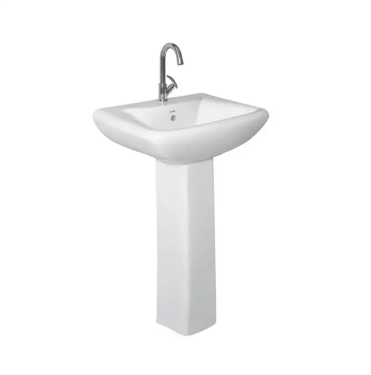 Direct Wholesale Factory Supply of Modern Design Sanitary Ware Ceramic Wash Basin Pedestal at Reliable Price