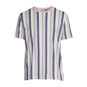 ผู้ผลิตบังคลาเทศขนาดบวกบริการ OEM เสื้อยืดลําลองผู้ชายทรงสลิมฟิตมีสไตล์ออกแบบเองเสื้อยืดลายคอ O สําหรับผู้ชาย - Product Image 1