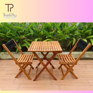 Thinh Phu's High Quality Modern Contemporary Acacia <b>Wood</b> Outdoor <b>Bistro</b> <b>Set</b> Outdoor Furniture_ ODM - Product Image 1