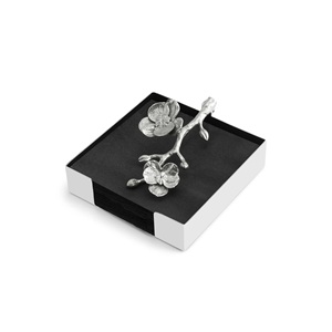 Elegante servilletero de metal con patrón de flores, perfecto para una elegante decoración de mesa hecha de metal duradero con detalles artesanales - Product Image 6
