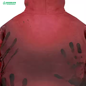 100% coton impression personnalisée sweats à capuche meilleure qualité sweats à capuche zippés hommes lavage à l'acide personnalisé bouffée impression sweat à capuche zippé homme sweats - Product Image 6