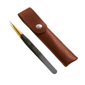 Pinzas de pestañas de acero inoxidable de alta calidad, pinzas de extensión de pestañas, juego de pinzas al por mayor - Product Image 4