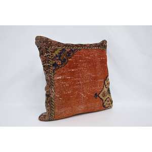 Almohada de lana Bohemia multicolor Cojín con estampado floral vintage de 28x28 pulgadas portátil para ropa de cama y uso en el suelo - Product Image 3