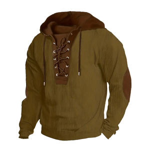 Sudadera con capucha de estilo callejero de tela personalizada de ajuste Regular para hombre al por mayor de fábrica/logotipo personalizado transpirable suave elegante diseño moderno - Product Image 1