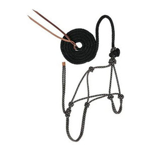 Premium Diamond Braid Rope Halter and Lead Set Durable Ajuste ajustable Caballos Heavy Duty Training Handling Tack Gear Ecuestre - Product Image 3