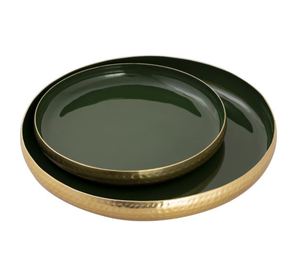 Plateau de service élégant en aluminium fait à la main pour la décoration intérieure Décoration de table élégante et organisateur de cuisine - Product Image 5