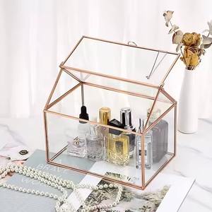 กล่องใส่เครื่องประดับกล่องใส่พิมพ์ภาพกล่องสี่เหลี่ยมชุบทอง - Product Image 3