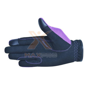 Gants d'équitation d'hiver haut de gamme en cuir, à doigts entiers, avec sangle de poignet réglable, antidérapants, unisexes pour adultes - Product Image 4