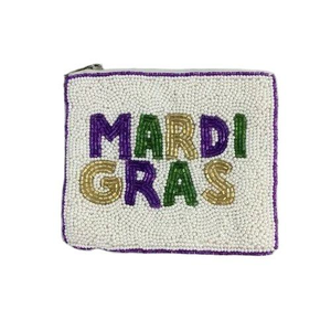 Pochette à monnaie brodée en forme de coeur avec petit sac à main perlé pour femmes et filles fait à la main en Inde - Product Image 1