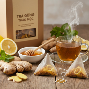 Bolsas de té de hierbas de jengibre y limoncillo Premium Aroma fresco de Vietnam - Product Image 6