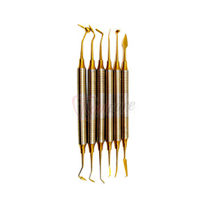 Ensemble de spatule de remplissage en résine composite dentaire à la mode de 7 pièces Kit d'outils de remplissage composite Ensemble dentaire Instruments chirurgicaux - Product Image 2