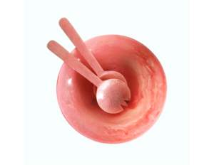 Bol en résine ambrée Swirl Vaisselle pour la maison et l'hôtel Vaisselle Saladier Plateau à pizza Bol à fruits et légumes décoratif en résine blanche - Product Image 6