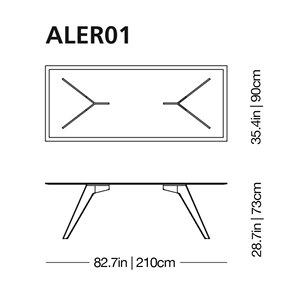 Juego de Mesa de Comedor Minimalista de Mármol Alister, Muebles para el Hogar Estables y Ensamblados para Uso en Cocina u Hotel - Product Image 6