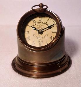 Casque de plongeur décoratif fait à la main de haute qualité nouveauté horloge de Table plaquée de cuivre matériel en métal fabricant indien exportateur - Product Image 3