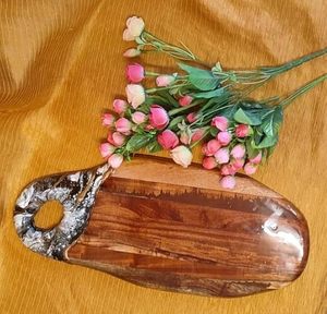acacia <b>wood</b> resin chopping board with modern design custom resin and <b>wood</b> cutting board for special gifts for kitchen decor - Product Image 1