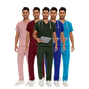 Nouveaux ensembles d'uniformes médicaux pour médecins et infirmiers, ensembles de pantalons de jogging médicaux, logo personnalisé, couleur unie, costume d'hôpital - Product Image 5