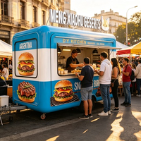 Chariot de livraison alimentaire mobile robuste et portable avec chariot de cantine pour bureaux et écoles, facile à pousser avec grandes roues et freins