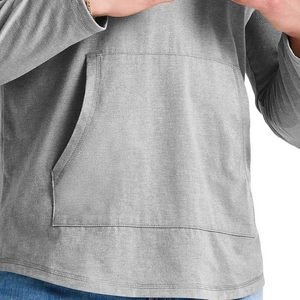 Venta al por mayor de calidad superior sólido pulóver sudaderas con capucha para los hombres 100% algodón sublimación personalizada OEM/ODM Hip Hop Streetwear Casual cálido - Product Image 5