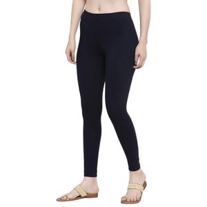 <b>Women's</b> Casual Summer <b>Leggings</b> Organic Cotton Bamboo Fiber Mid Waist Yoga Wear Breathable Eco-Friendly Wholesale Manufacturer - Product Image 1