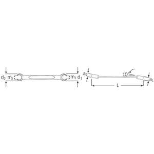 Llave de Anillo Abierta Stahlwille Curvada en Pulgadas, Herramienta Duradera y Versátil - Product Image 4