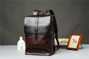 Sac à dos en cuir de luxe de haute qualité LBP-0113 unisexe étanche antivol Style Vintage fermeture à glissière doublure en coton Durable - Product Image 5