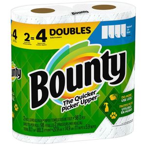 Best Price on Bounty Original Size 2-Ply <b>Paper</b> Towels White 8 Rolls | 20 Regulars Rolls Factory Sealed - Product Image 4
