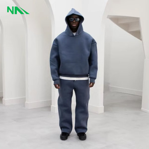 Conjunto Deportivo de Lujo para Hombre, Personalizado, Ecológico, 100% Algodón, 220 GSM, Sudadera con Capucha de Felpa Gruesa y Pantalones Jogger - Product Image 4