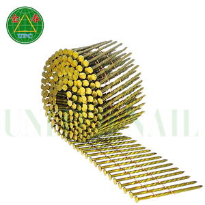 Clavos de bobina de acero galvanizado para pistola de clavos neumáticos Tipo de vástago de tornillo de cabeza plana para fabricación de palés con precio de fábrica - Product Image 4