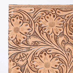 Carpeta de cuero genuino A4 personalizada para documentos, carpeta de cuero con herramientas a mano, organizador de Papel de encuadernación, cremallera con borlas - Product Image 2