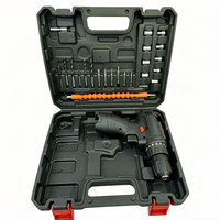 Perceuse sans fil rechargeable 12V avec moteur à balais 18Nm, batterie 3 cellules 1.2Ah et accessoires pour l'entretien domestique et le bricolage