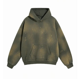 Sweat-shirts pour hommes à prix avantageux, effet délavé, 100% coton, respirant, logo personnalisé, service OEM - Product Image 1