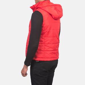 Veste matelassée réversible décontractée pour hommes grande taille sans manches gilet d'hiver vêtements d'extérieur capuche bulle compressible caractéristique nouveau service OEM - Product Image 2