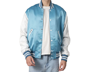 Chaqueta de béisbol universitaria bordada personalizada para hombres, perfecta para equipos - Product Image 3