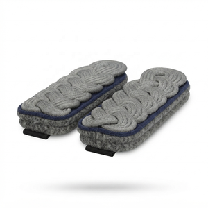 Epaulettes Azules con Ribete para Oficiales, Pliegues de Hombro Bordados Premium para Uniforme de Servicio - Product Image 2