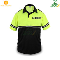 Maillot de cyclisme de sécurité personnalisé bicolore respirant haute visibilité à manches courtes avec fermeture éclair en polyester réfléchissant pour le travail