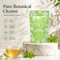 Thé Détox Minceur OEM ODM pour Stimuler le Métabolisme et Nettoyer le Corps, 14 Sachets, Thé Amincissant, Thé Détoxifiant Naturel à Base de Plantes