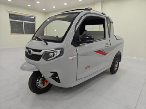 Motocarro Elettrico a Tre <span class=keywords><strong>Ruote</strong></span> 60V 1500W con Cabina Chiusa e Carrozzeria Aperta - Product Image 2