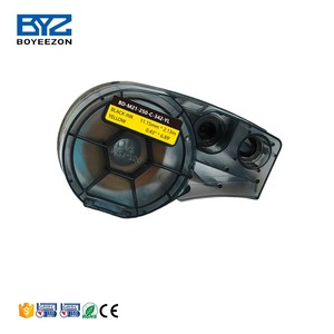 BD-M21-250-C-342-YL de ruban d'étiquettes compatibles <span class=keywords><strong>Brady</strong></span> 11.15mm * 2.1m Marquage de fil de ruban d'étiquettes en polyoléfine pour une utilisation dans <span class=keywords><strong>Brady</strong></span> <span class=keywords><strong>Bmp21</strong></span> <span class=keywords><strong>Plus</strong></span> - Product Image 1
