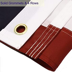 Banderas de EE. UU. TOP FLAGSINC, Bandera Americana para Exteriores 6x10, Banderas de EE. UU. con Estrellas Bordadas, Resistentes, Hechas en EE. UU., 2 Ojales de Latón, para Interiores, 1000g - Product Image 3