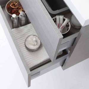 Meuble de salle de bain avec tiroirs et miroir de 120 cm, ensemble mural Miami - Product Image 3