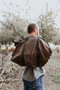Sac de transport en bois fait main vintage en toile CWR-0007 porte-bûches pour le stockage du bois de chauffage pour le camping et la collecte - Product Image 4