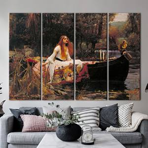 Toile imprimée : reproduction de John William Waterhouse, décoration murale, 4P : encadrée - Product Image 1